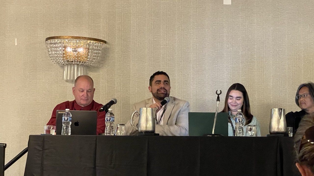 Dr. Rodrigo Costa at the Natural Hazards Workshop