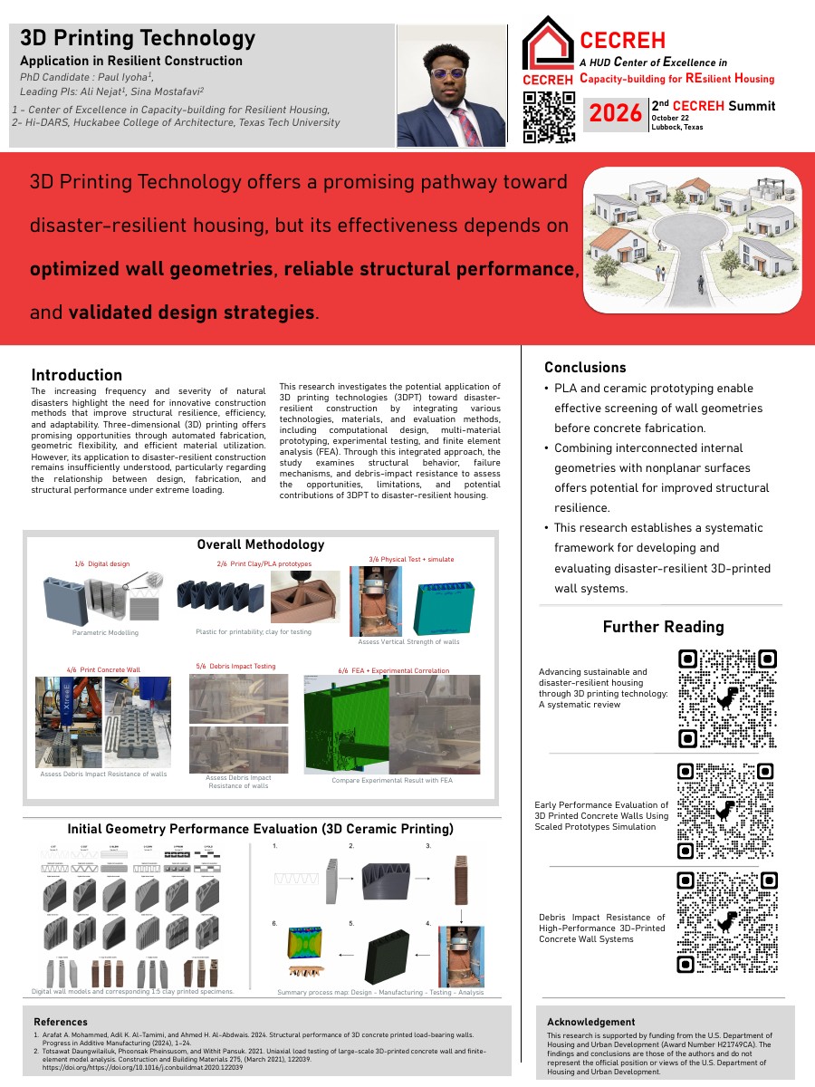 3D Printing Technology: Application in Resilient Construction