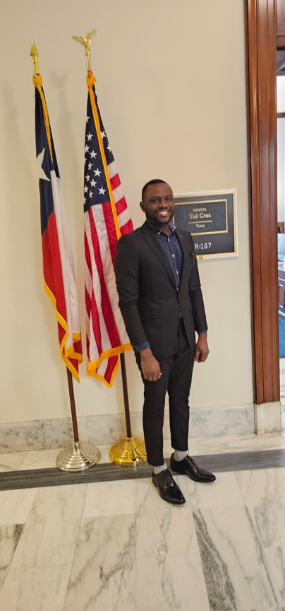 Temidayo Popoola during the Washington, D.C. congressional visit