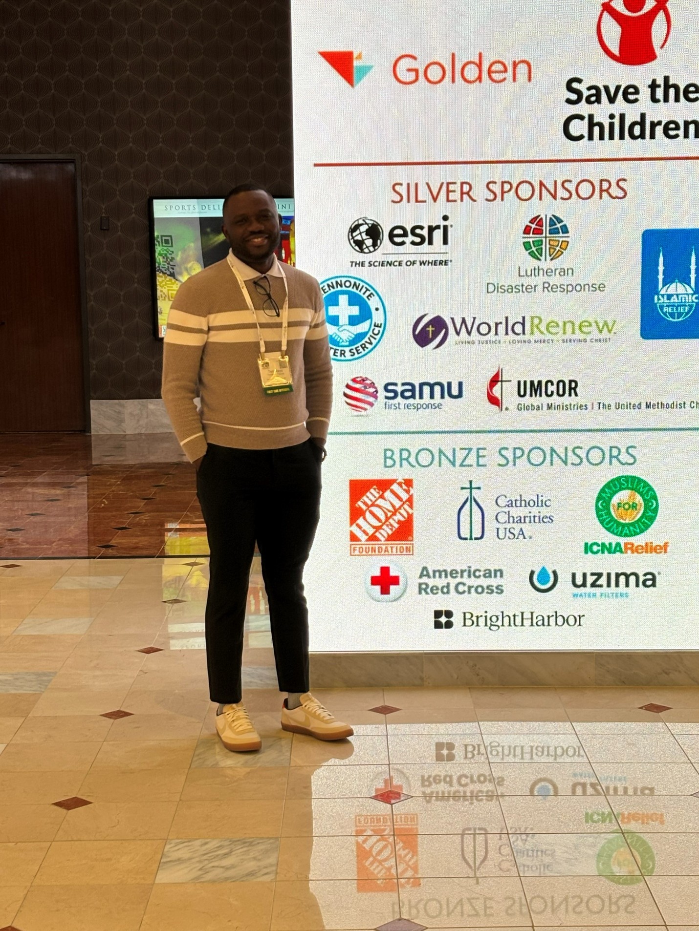 Temidayo Popoola at the NVOAD Conference