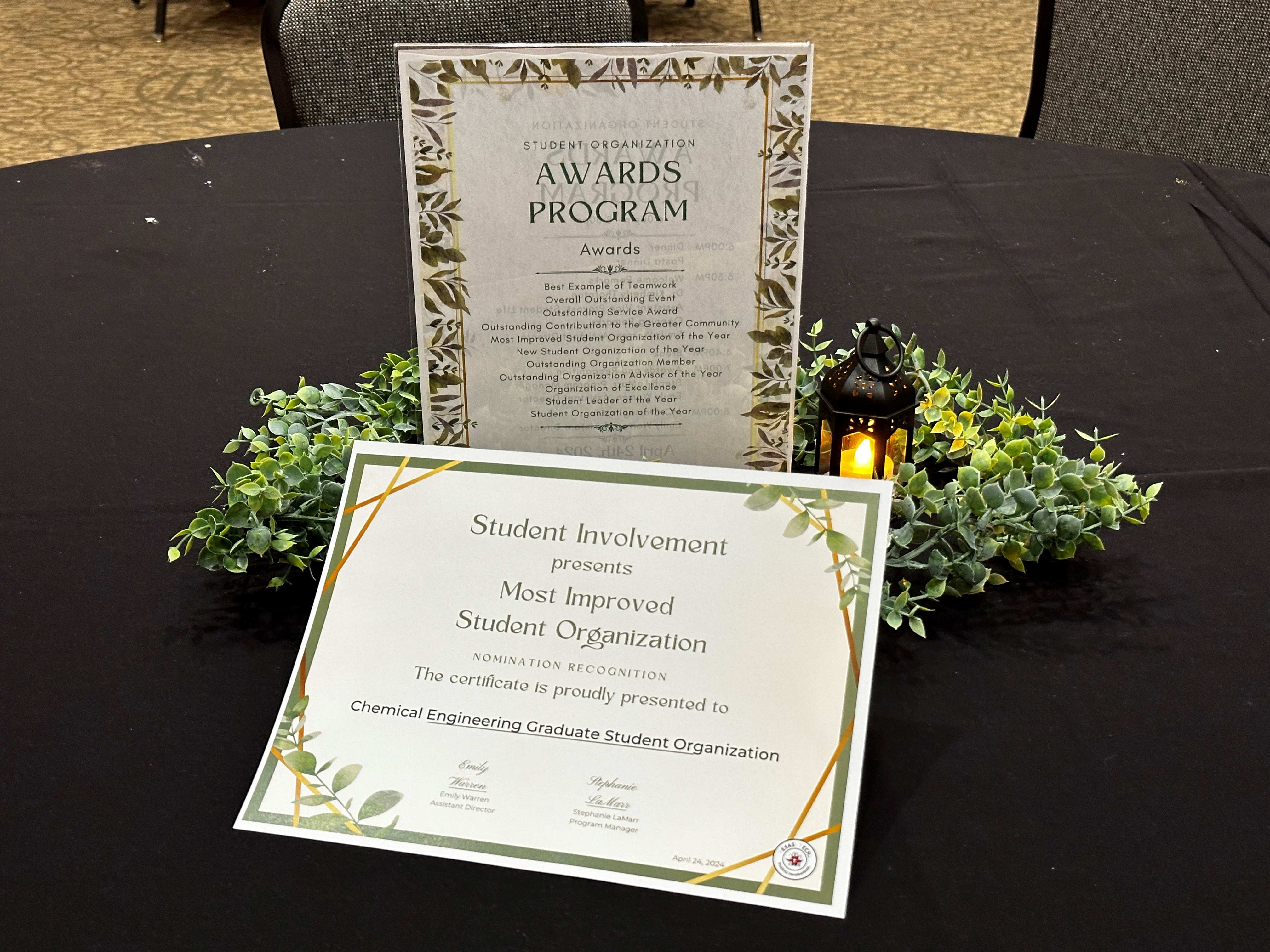 Award Certificate