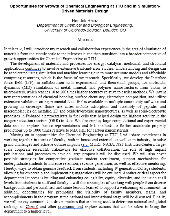 Chemical Engineering Seminar Series | Department | Department of ...