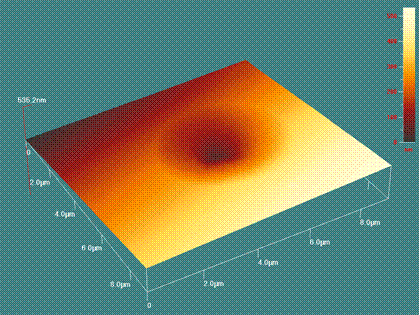 The three-dimensional image of Zn-doped PETN crystal