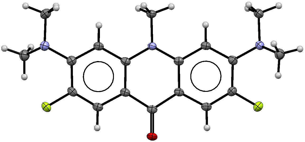 3,6-bis(dimethylamino)-2,7-difluoro-10-methylacridin-9(10H)-one