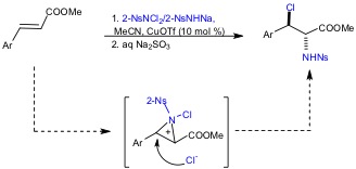 Aminohalogenation and diamination of alkenes