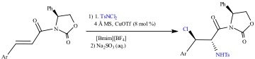 Asymmetric aminohalogenation reaction