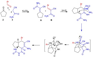 One-pot Domino Reaction using Aromatic Aldehydes and Mechanism