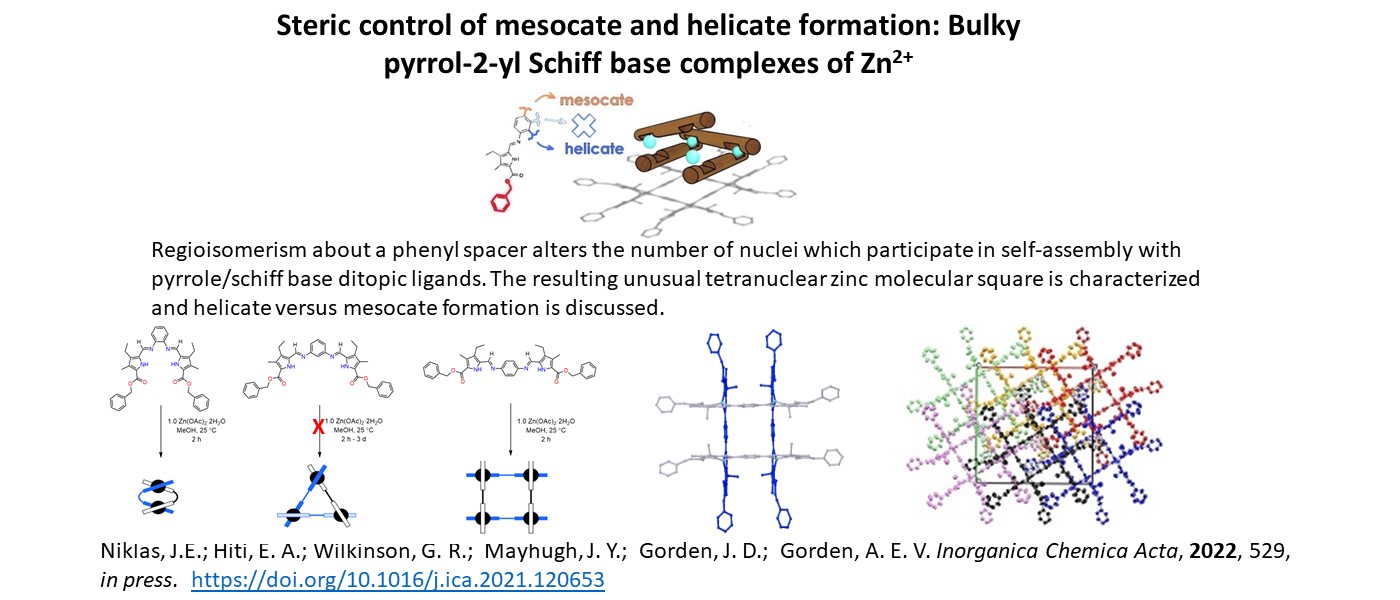 Steric control of mesocate and helicate formation: Bulky pyrrol-2-yl Schiff base complexes of Zn2+