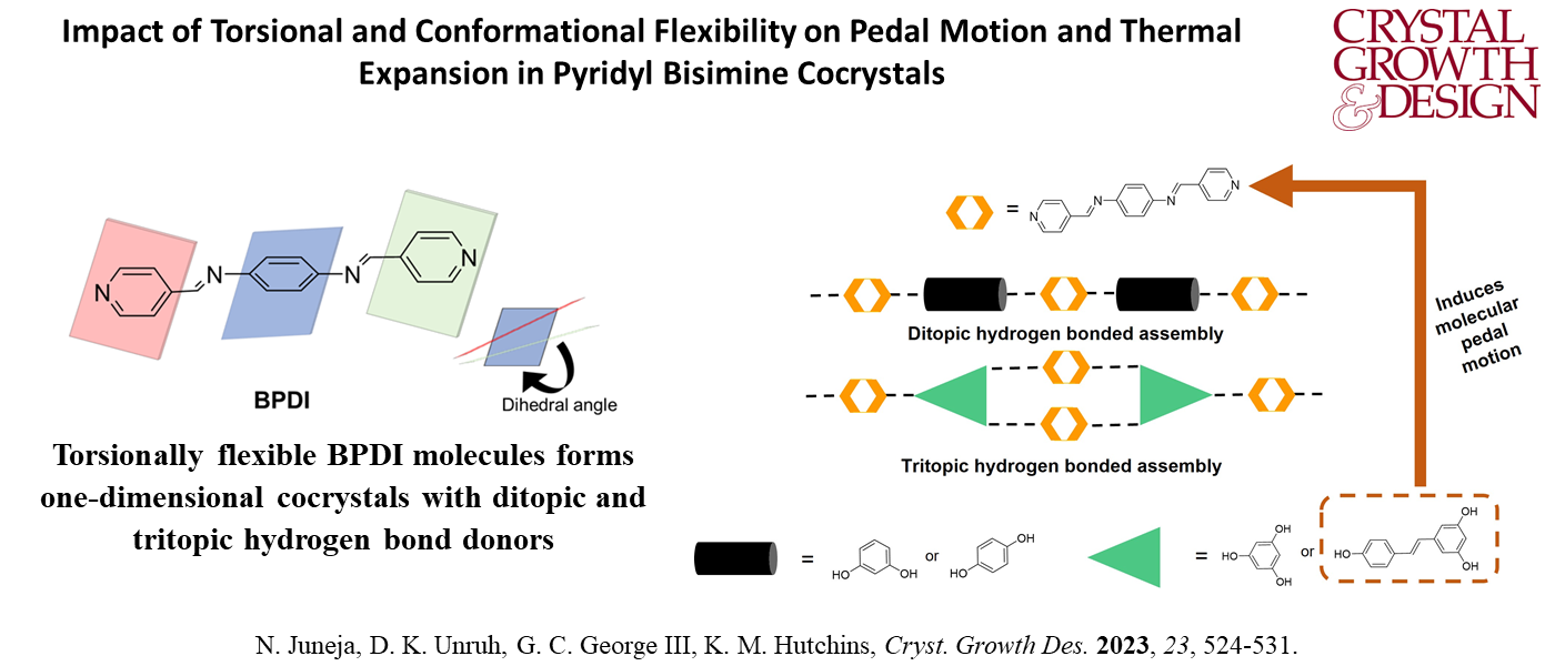 Impact of Torsional and Conformational Flexibility on Pedal Motion and Thermal Expansion in Pyridyl Bisimine Cocrystals 
