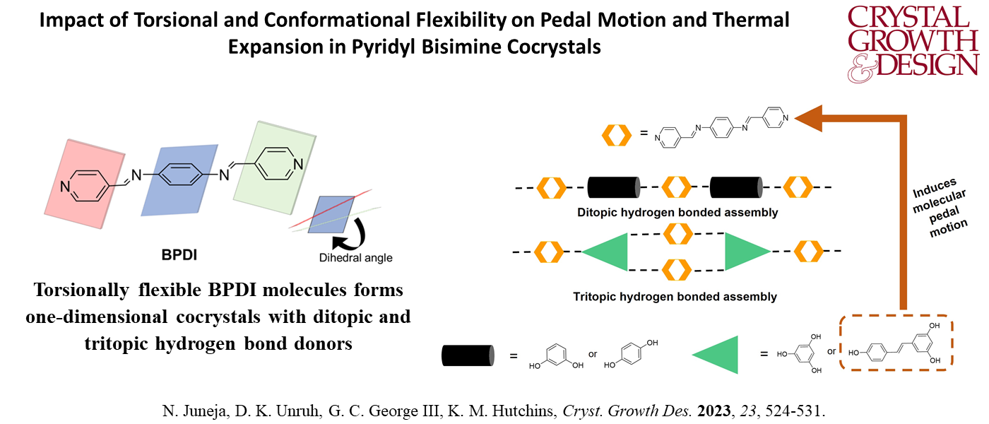 Impact of Torsional and Conformational Flexibility on Pedal Motion and Thermal Expansion in Pyridyl Bisimine Cocrystals 
