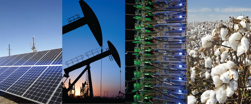 Collage of photos. First image is of a microgrid.