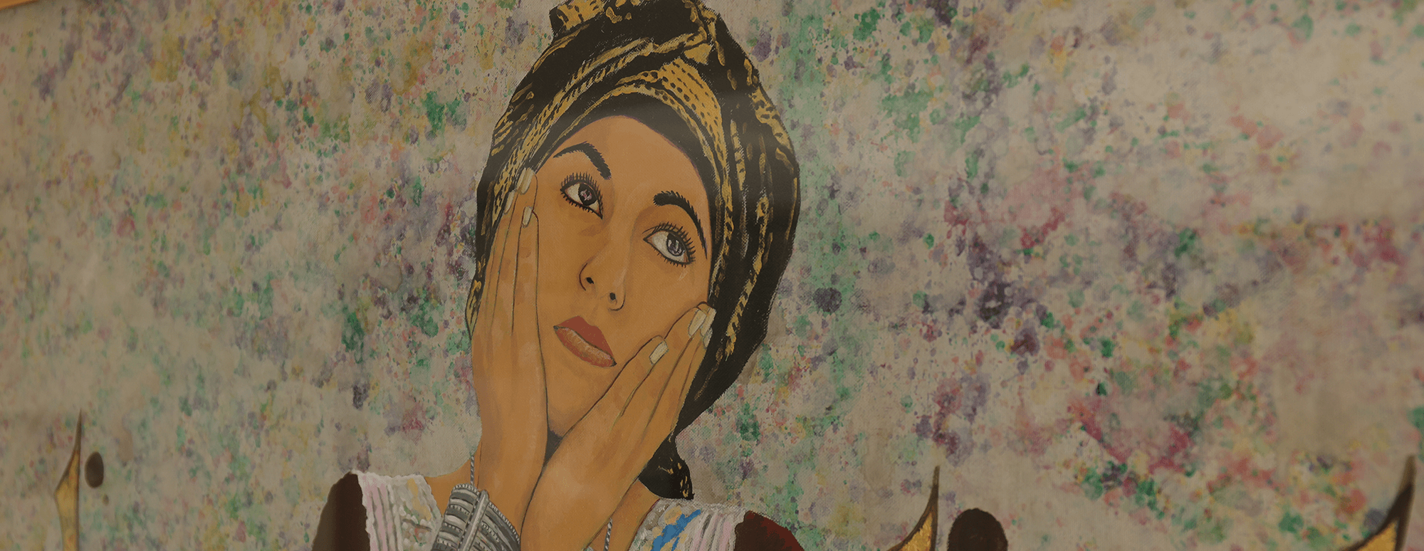 painting or Arabic woman