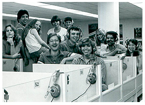 Student in Texas Tech's Language Lab--vintage