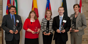 Dr. Julo Warzywoda, Julie Farley, Glenna Andrews, Jeff Sammons, and Elizabeth Capps