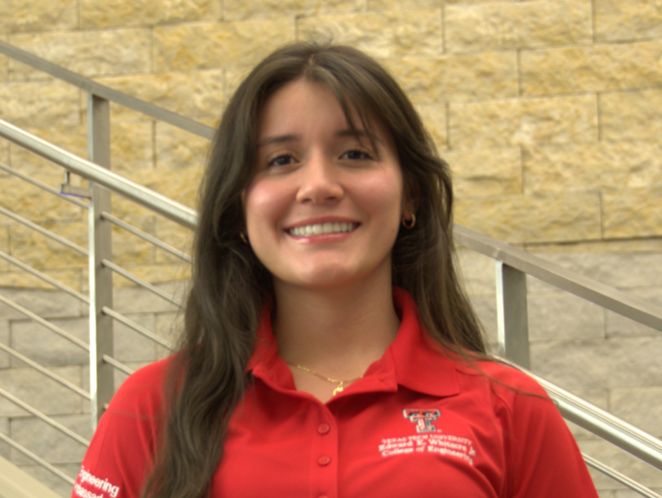 woman in red polo