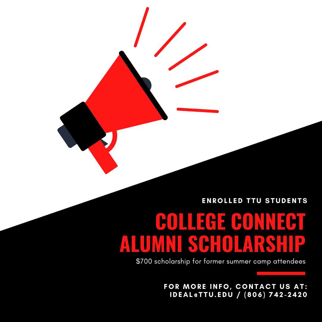Summer Camp Alumni Application College Connect TTU