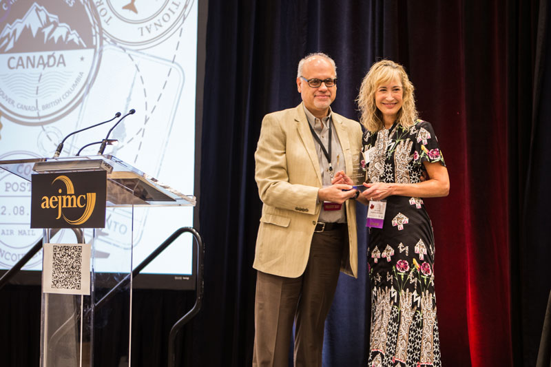 CoMC Dean Perlmutter Inducted as 2019 AEJMC President