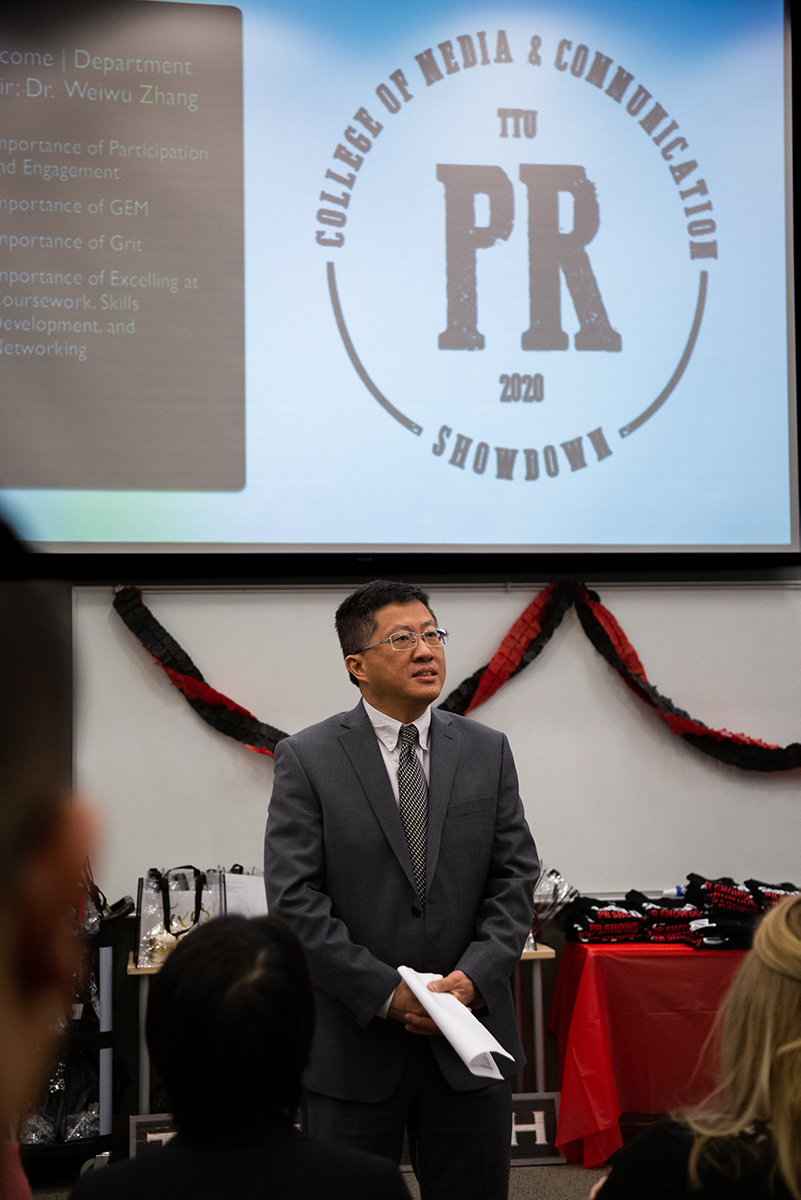 PR Showdown Weiwu Zhang, Ph.D.