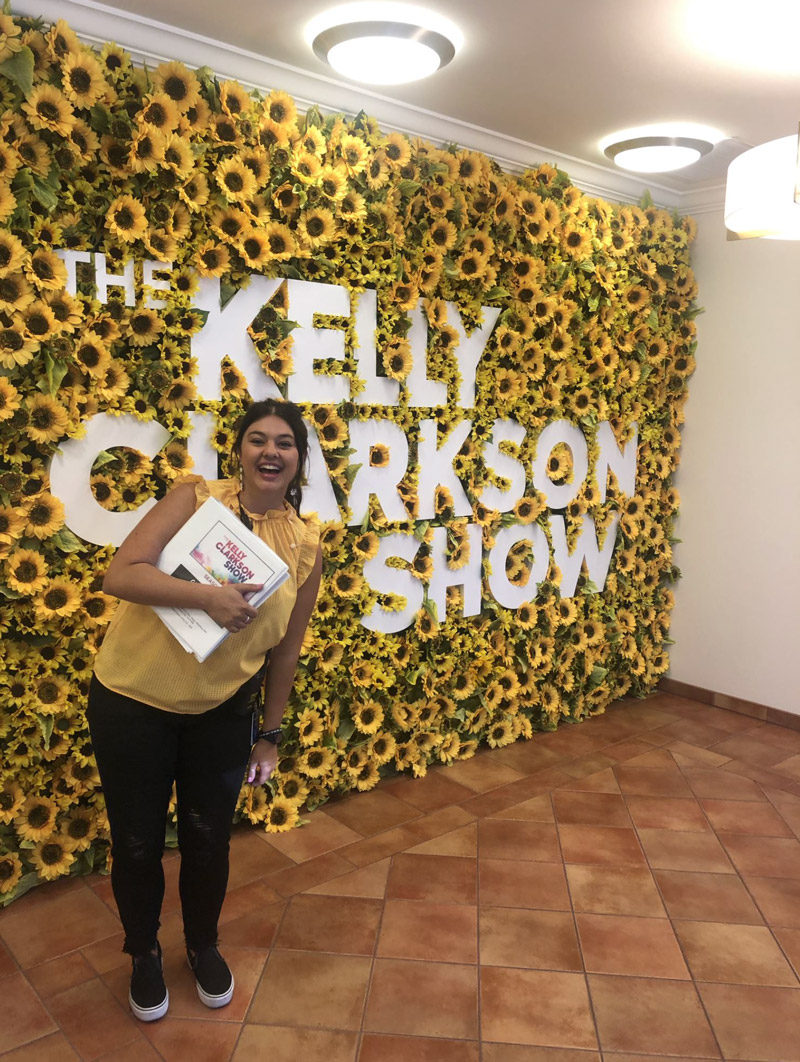 Casey Kopp on set of The Kelly Clarkson Show