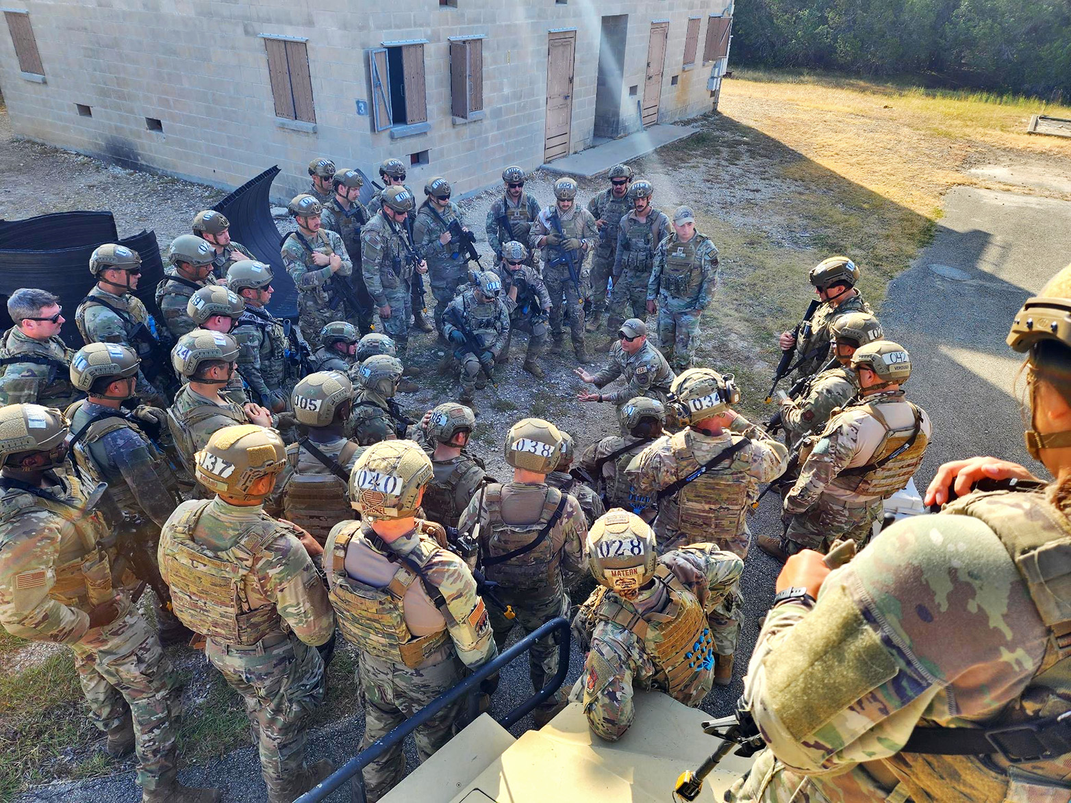 Zarquis Butler and Air Force troops 