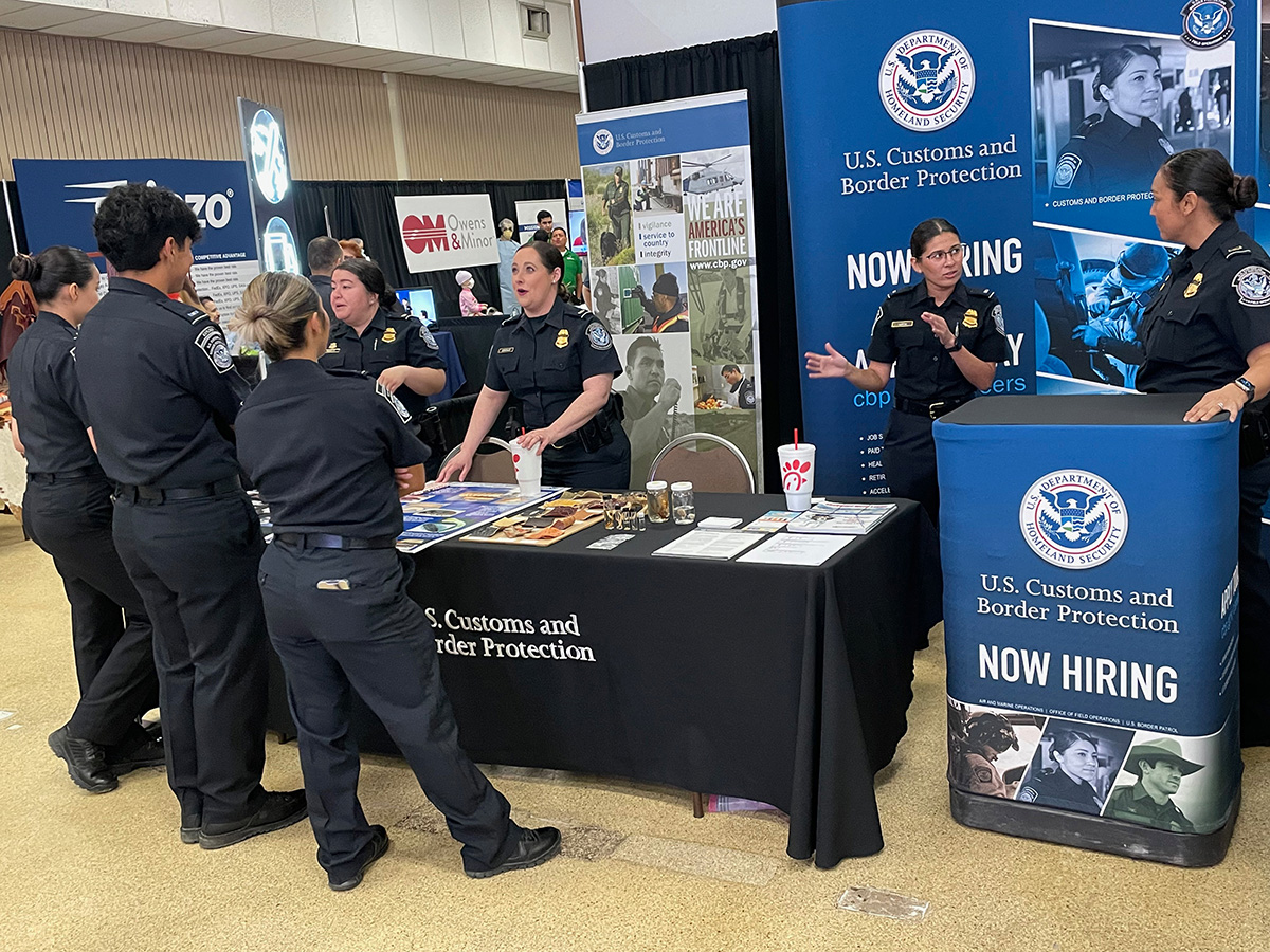 U.S. Customs and Border Protection stand 