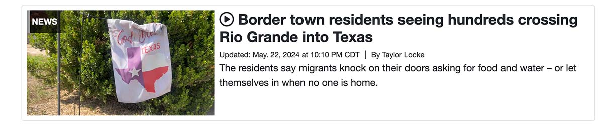 KCBD story hundreds cross border