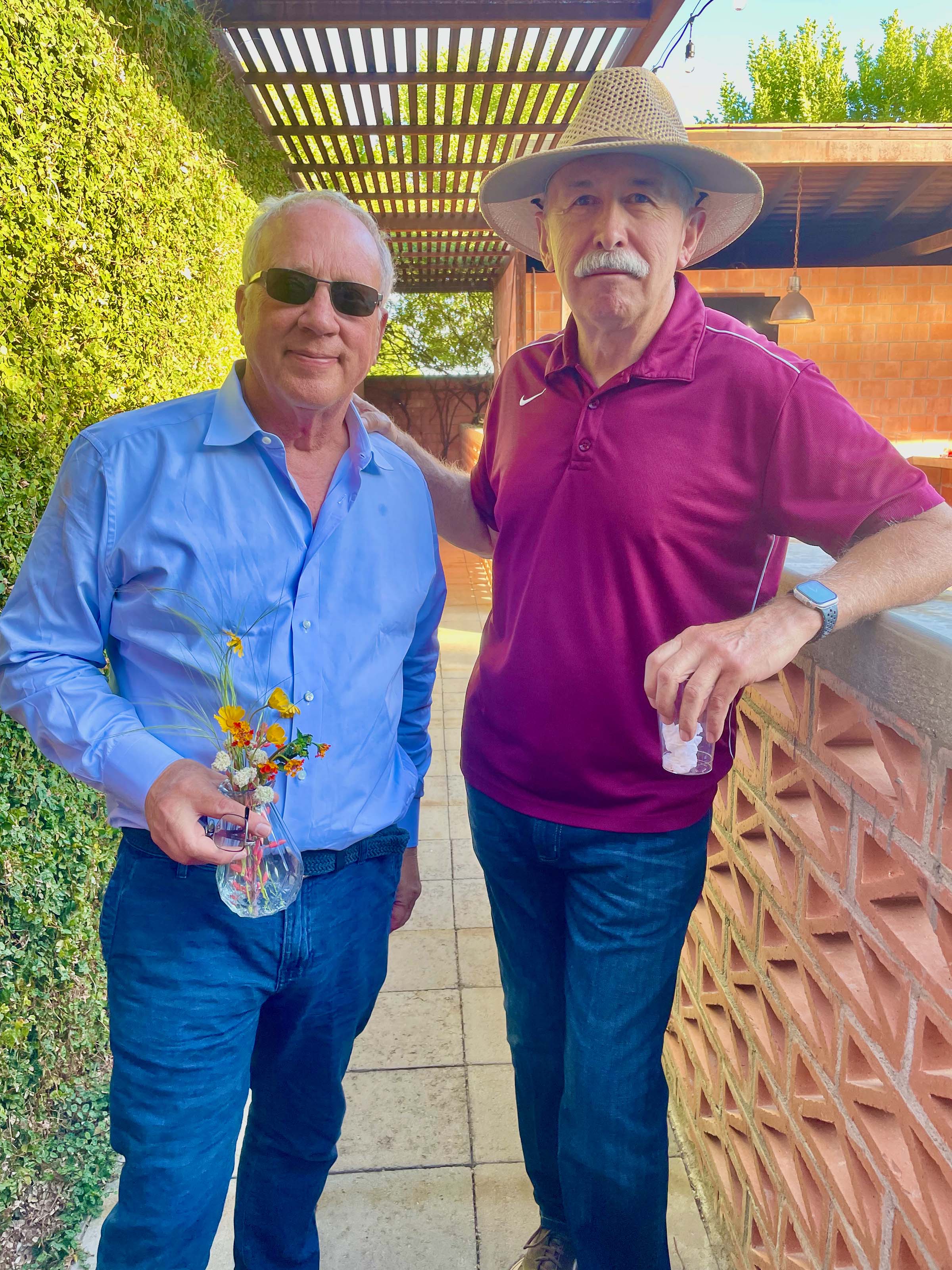 Tim Crowley TTU alumnus and entrepreneur (left) & retired Border Patrol officer