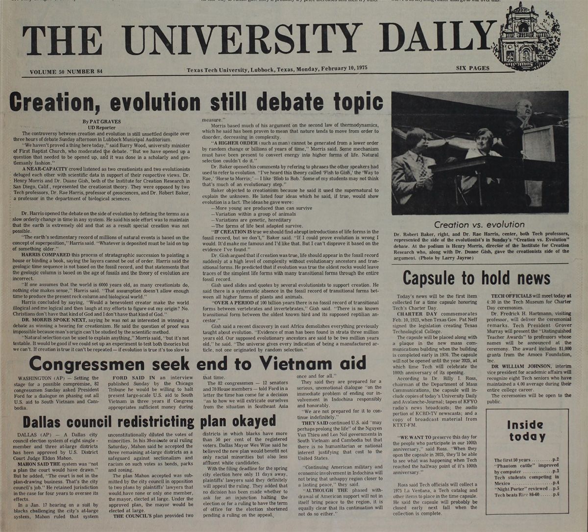 University Daily Student-run Newspaper Cover