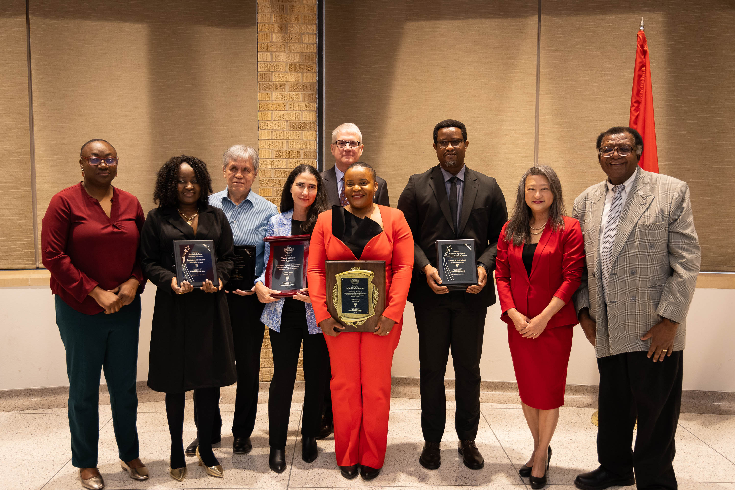 International Journalist Awardees with TTU Leadership