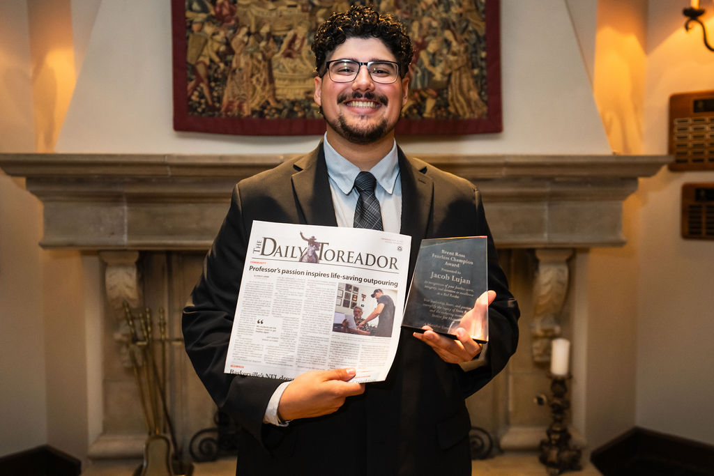 Jacob Lujan, 2025 Recipient of Brent Ross Fearless Champion Award Jacob Lujan, 2025 Recipient of Brent Ross Fearless Champion Award