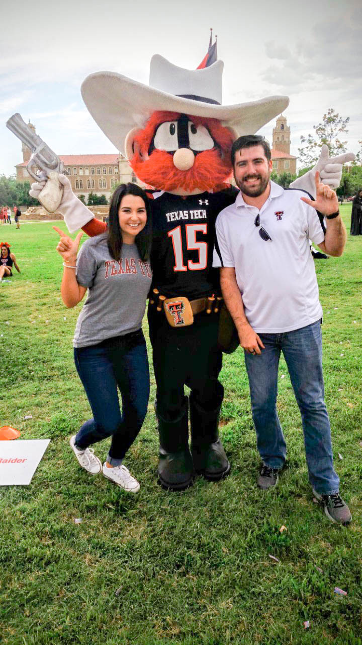 Hannah Browning with Raider Red