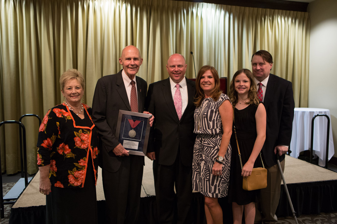 Dr. Bill Dean with Award