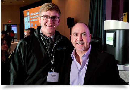 Ben Jarvis with the creator of Boardwalk Empire and writer of The Wolf of Wall Street, Terence Winter.