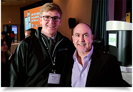 Ben Jarvis with the creator of Boardwalk Empire and writer of The Wolf of Wall Street, Terence Winter. Ben Jarvis with the creator of Boardwalk Empire and writer of The Wolf of Wall Street, Terence Winter.
