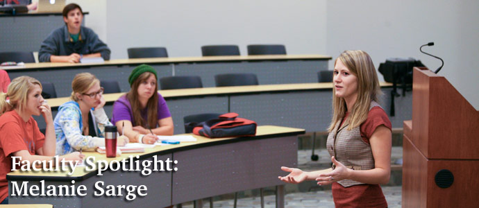 Faculty Spotlight: Melanie Sarge
