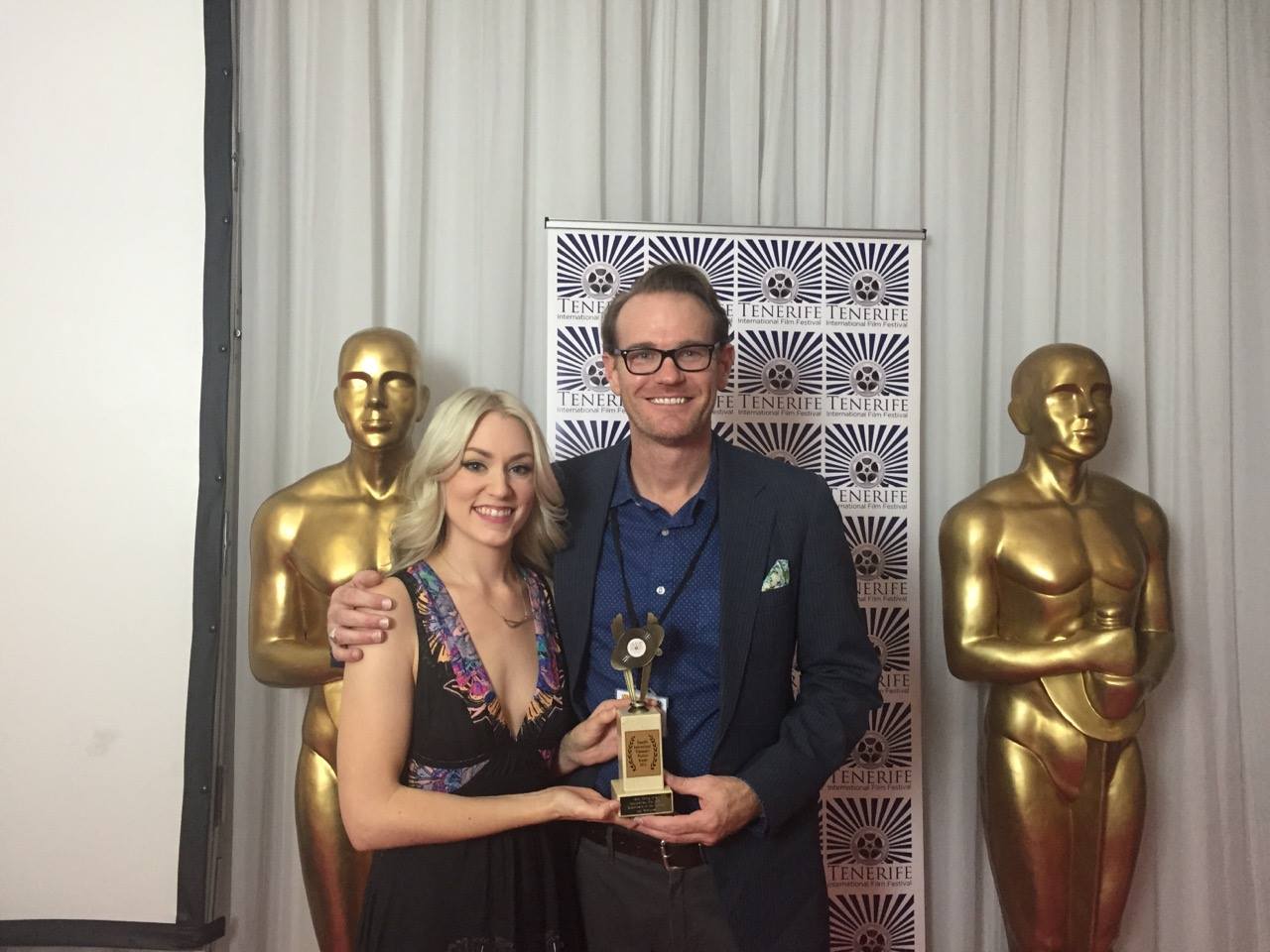 Mikaela Addison with Best Editing award