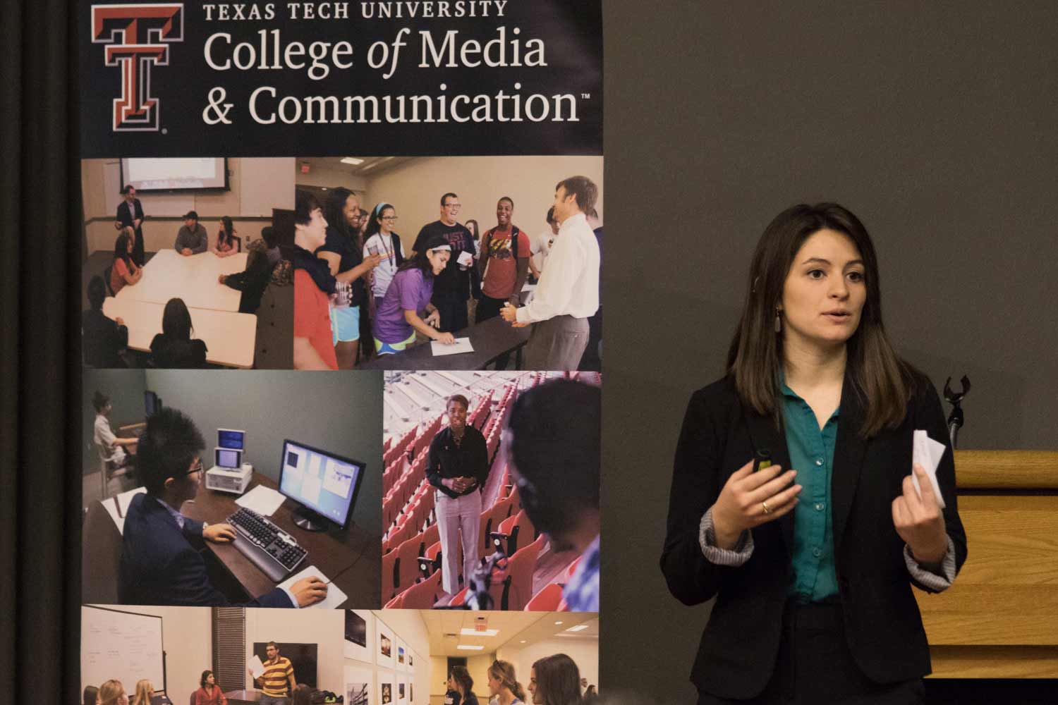 Noelle Vela speaking