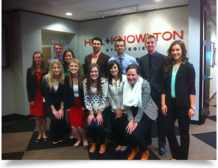 Students at Hill+Knowlton Strategies