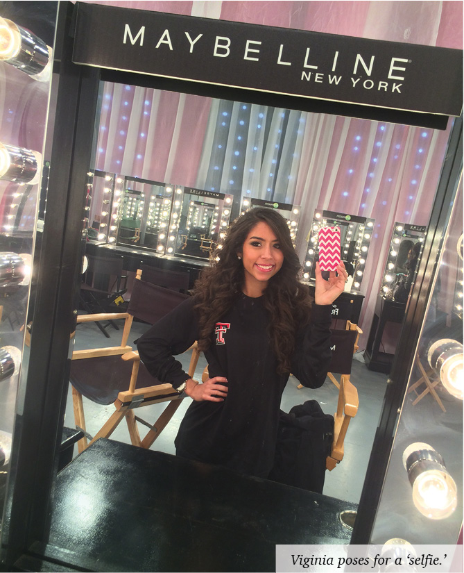 Virginia takes a selfie at Maybelline New York