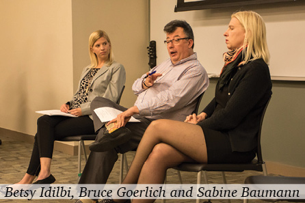 Betsy Idilbi, Bruce Goerlich and Sabine Baumann