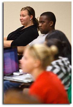 Students in class