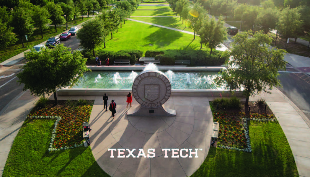 Texas Tech Seal and Fountain