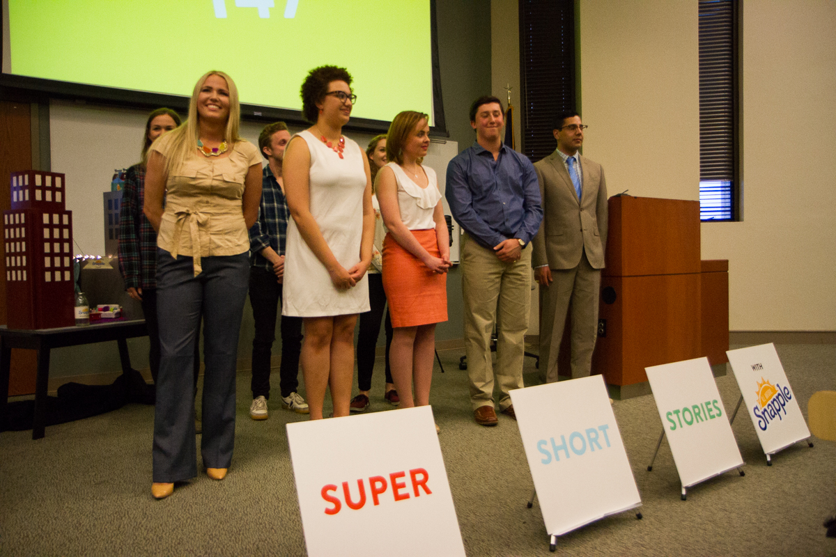 Students giving presentation