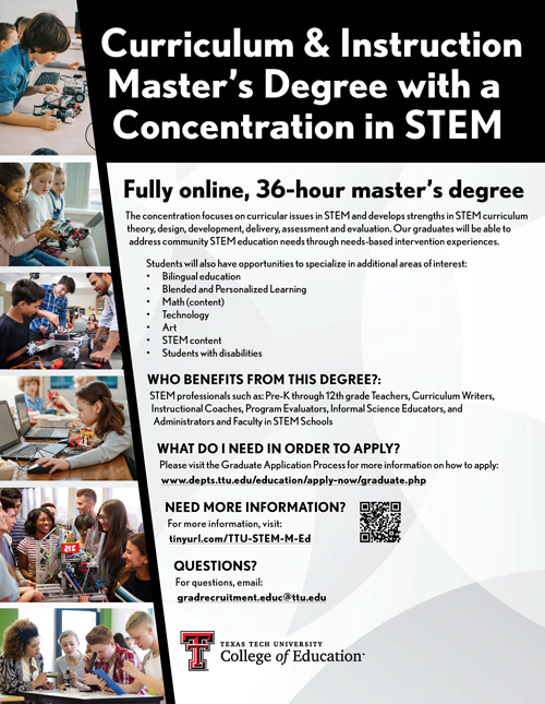 Curriculum Instruction Master S Degree With A Concentration In