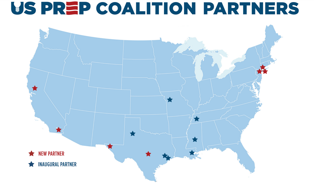 US PREP coalition partners map