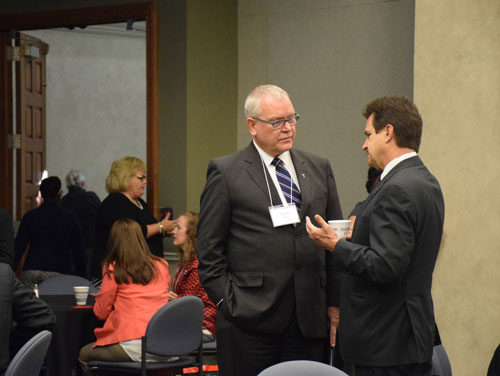 Dean Scott Ridley and TTU President Lawrence Schovanec