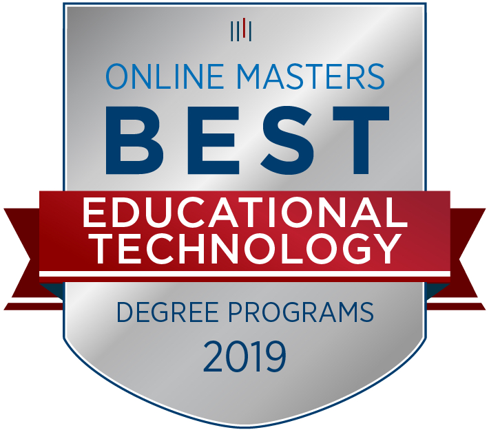 2019 best online masters - educational technology degree programs badge