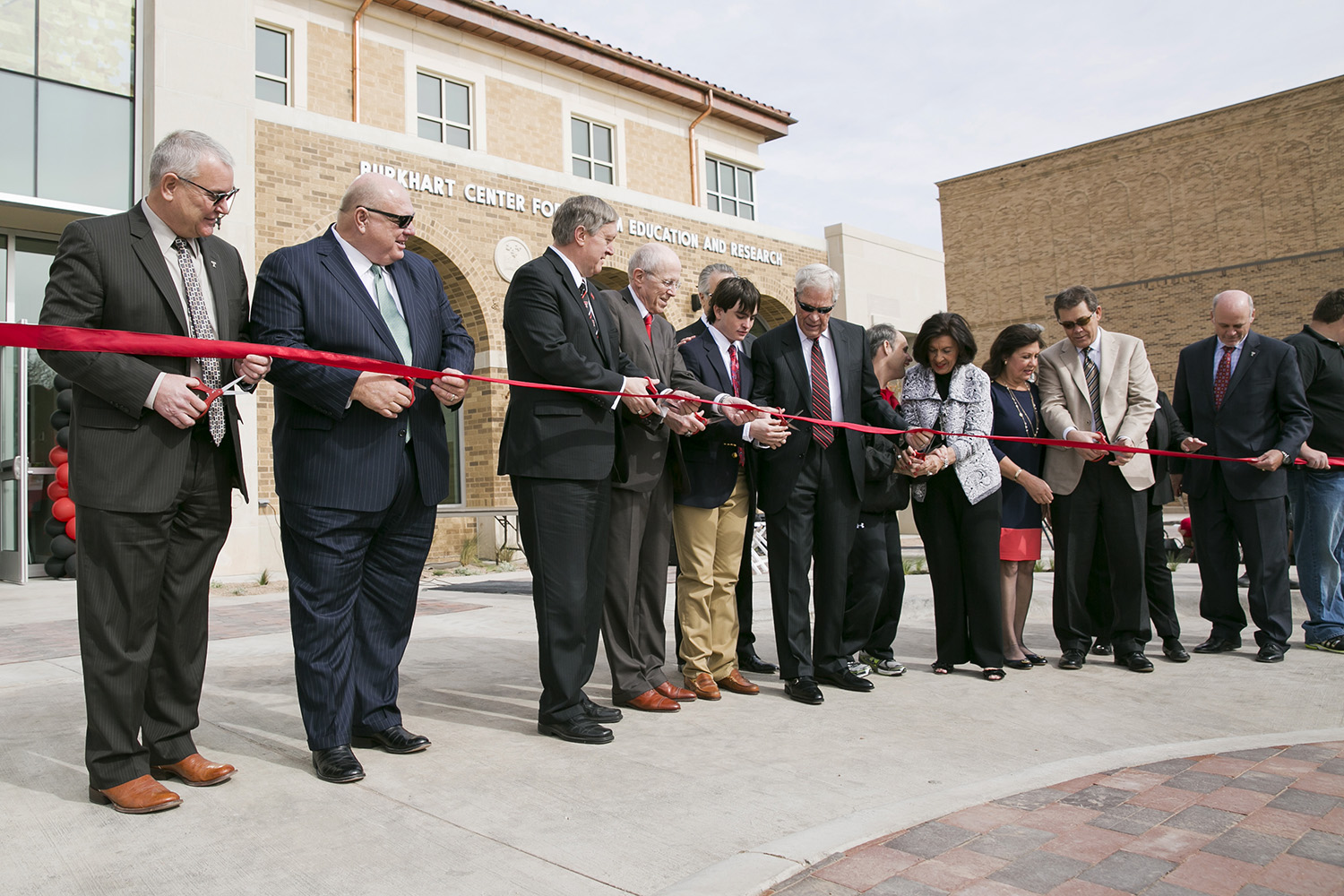 Burkhart Ribbon cutting Burkhart Ribbon Cutting