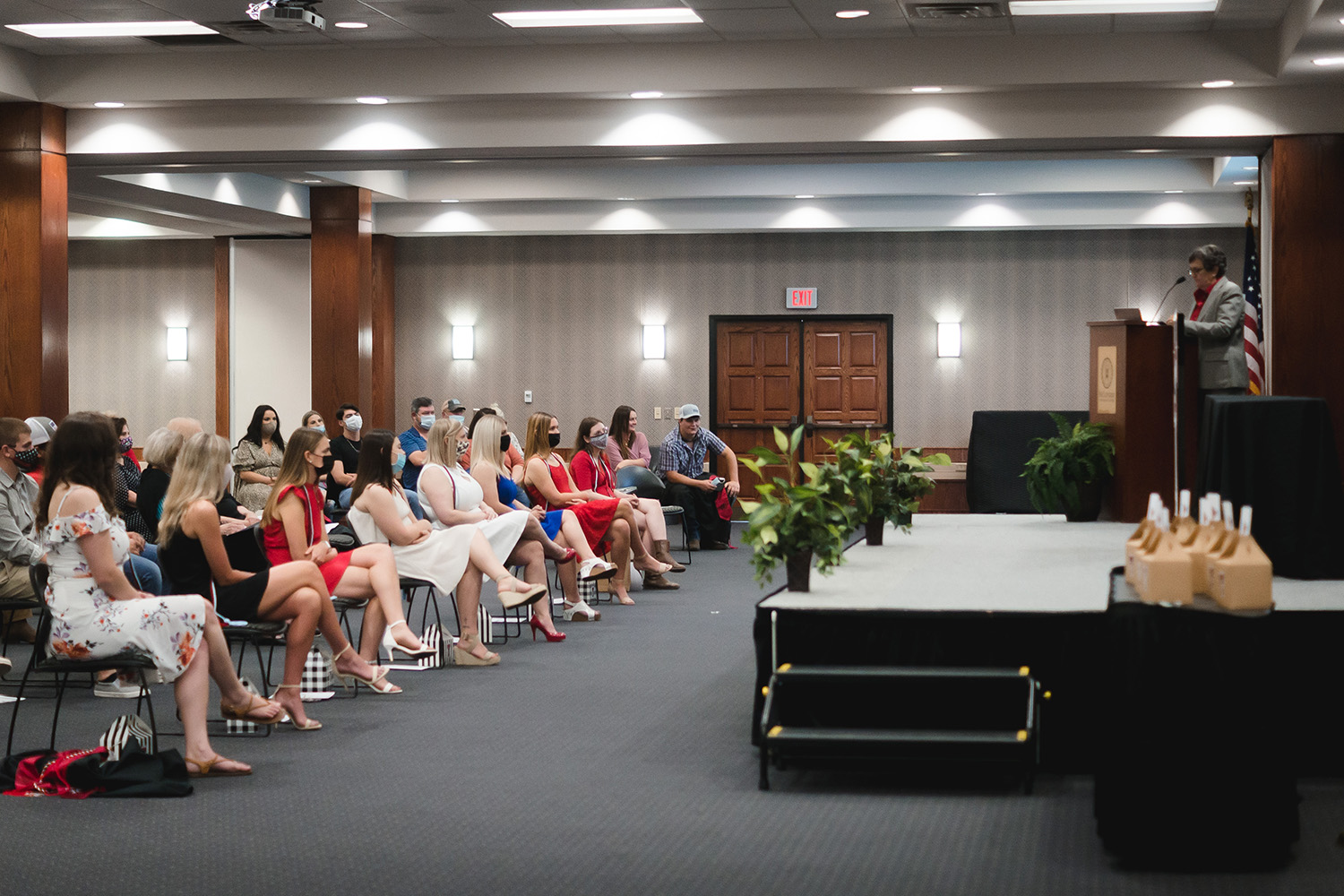 Texas Tech University at Waco graduates at a ceremony