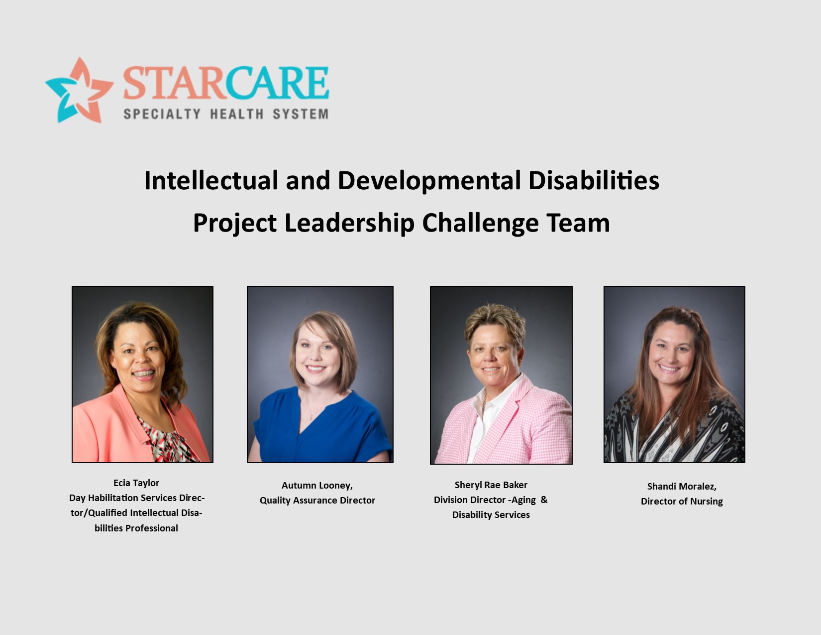 StarCare group photo for IDD Project Leadership Challenge Team